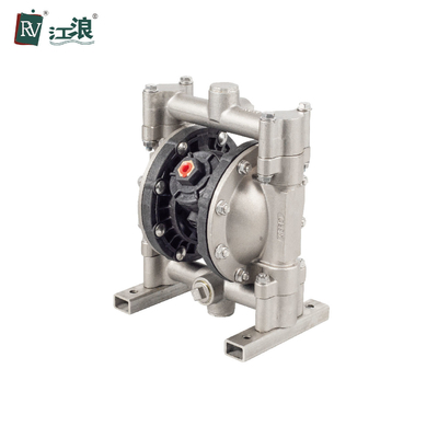 Pneumatic Stainless Steel Double Diaphragm Pump For Water Oil Lotion Transfer 1/2 Inch