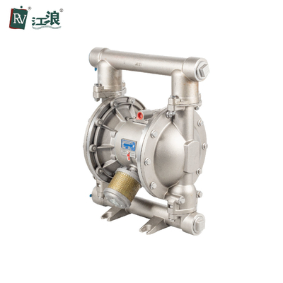 Stainless Steel Pneumatic Diaphragm Pump 1/2 Inch For Strong Acid Alkali Transfer