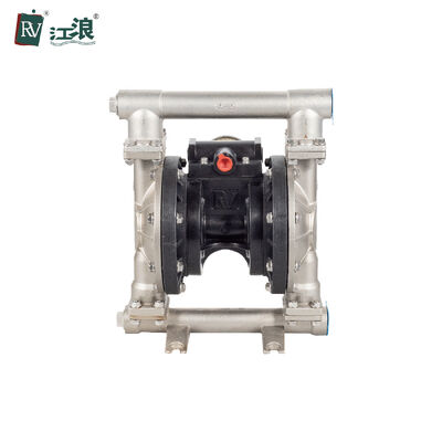1 Inch 304 Stainless Steel Pneumatic Diaphragm Pump with PTFE Diaphragm and 40gpm Max Flow for Wastewater Treatment