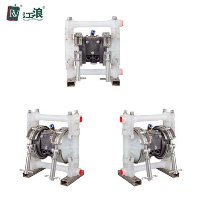 3/8&quot; PTFE Ptfe Diaphragm Pump Air Operated For Acid Alkali Industry