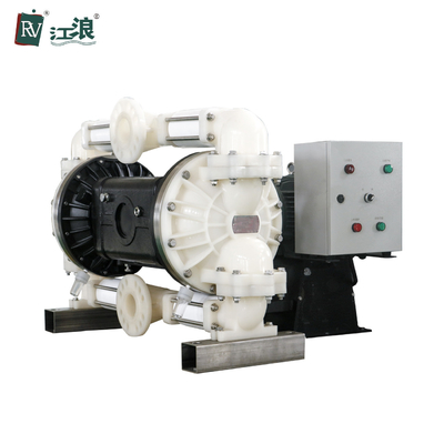 Double Motor Operated Diaphragm Pump Fuel Material  3 Inch PP