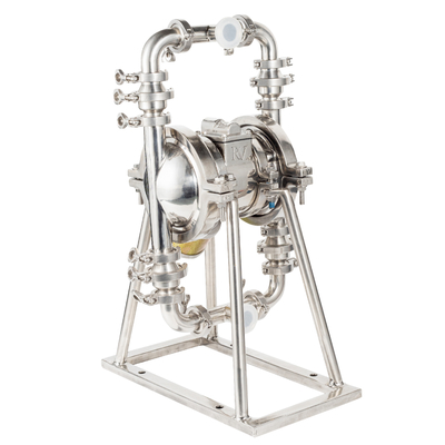 Air Driven Stainless Steel Double Diaphragm Pump 1inch With High Durability-Food Grade Pump
