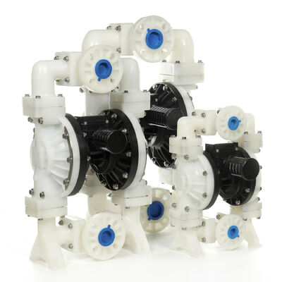 Pneumatic Dual Diaphragm Pump with 120psi Max Pressure 40gpm Flow and PTFE Diaphragm