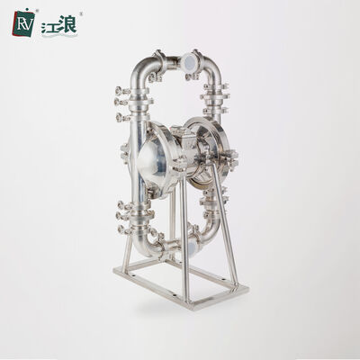 Food Grade Stainless Steel Sanitary Double Diaphragm Pump with 350L/M Flow Rate for Food Transfer