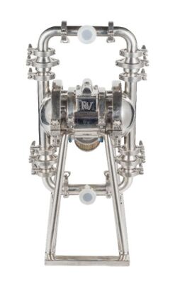 Stainless Steel Pneumatic Diaphragm Pump with 150gpm Flow Rate and 120psi Max Pressure