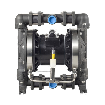 Air Operated Diaphragm Pump with 120psi Max Pressure, 90gpm Max Flow and PTFE Diaphragm for Solid Particles Liquid