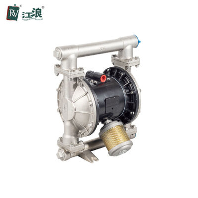 1 Inch 304 Stainless Steel Pneumatic Diaphragm Pump with PTFE Diaphragm and 40gpm Max Flow for Wastewater Treatment