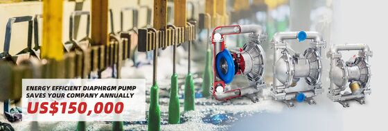 Pneumatic Plastic Diaphragm Pump 120psi for Wastewater Treatment and Irrigation