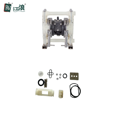 Air Operated Double Diaphragm Aodd Pump Suction Lift High PVDF Body 3/8''