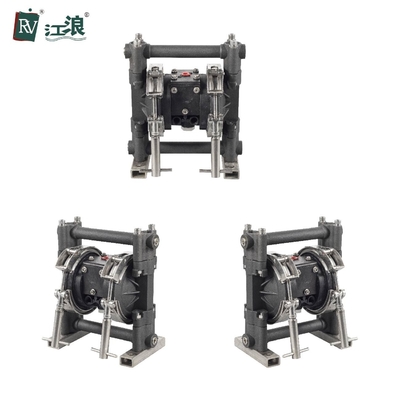 3/8" Air Diaphragm Pump For Sludge Solvents Aluminum