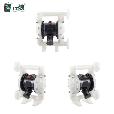 1&quot; Air Diaphragm Pump For Bleach With Nitrile Elastomer PTFE Ball Valve 151lpm